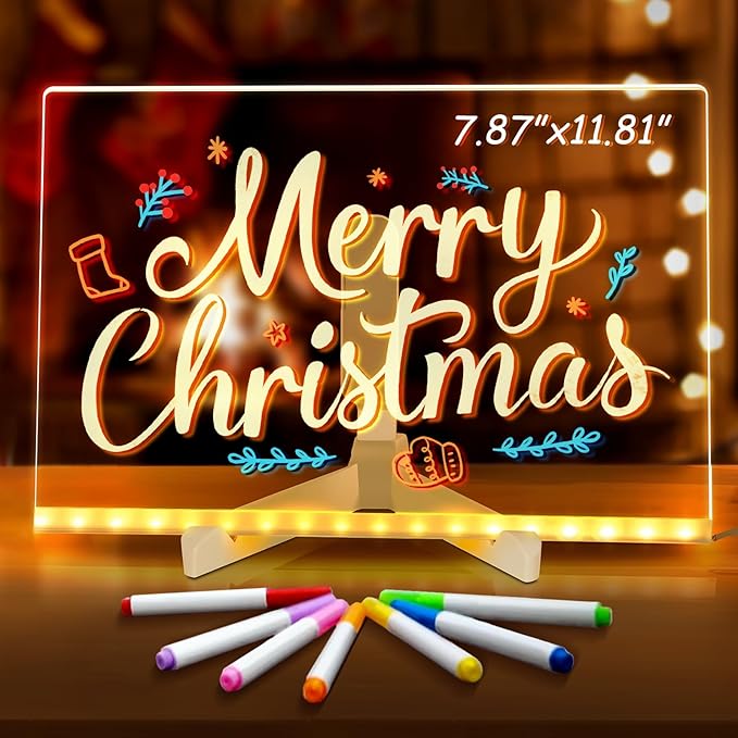 🎁 LAST DAY 80% OFF! Acrylic LED Message Board - Customizable Display & Bulk Discounts!