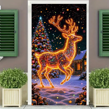 ✨ Christmas Door Curtain Party Banner - 80% OFF Limited Time | Black Friday Special（副本）