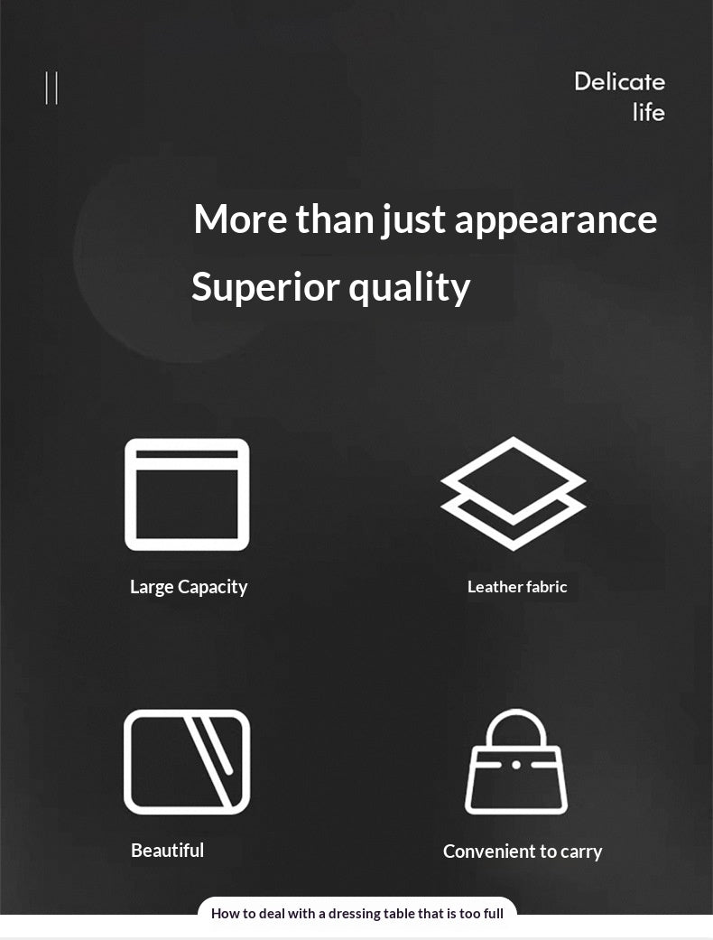 🛍️Vintage Clear Makeup Bag | Large Waterproof Cosmetic Case | Black Friday 60% OFF! 💄✨