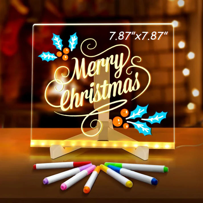 🎁 LAST DAY 80% OFF! Acrylic LED Message Board - Customizable Display & Bulk Discounts!