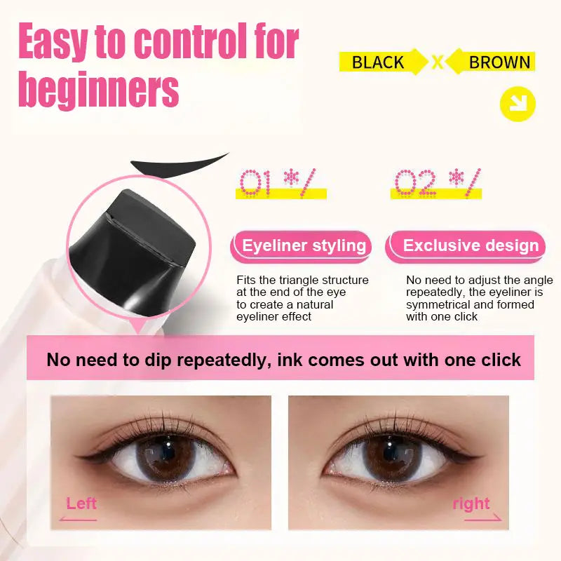 Black Friday Sale! Winged Eyeliner Stamp Pen - Get Perfect Cat Eye in Seconds ✨（副本）