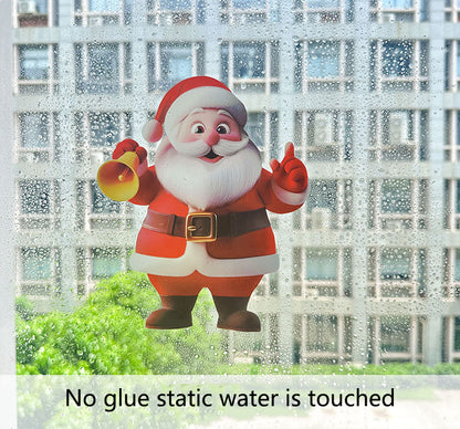 🎄 Christmas Static Cling Decals 50% OFF | Snow House, Snowman & Santa Window Stickers for Home & Shop Display（副本）