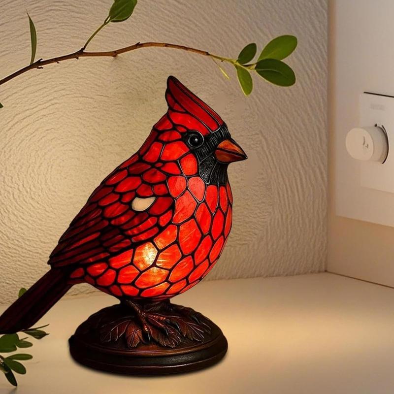 🚨 50% OFF Christmas Robin Lamp | Hand-Painted Resin Decor | Cozy Bedside Ligh