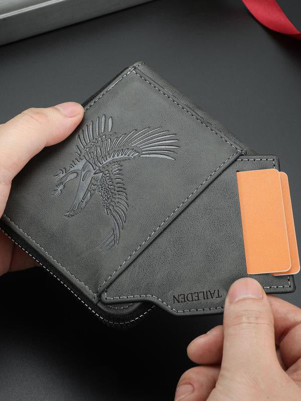 🔥Black Friday 50% OFF--Men's Vintage Eagle Embossed Short Wallet（副本）