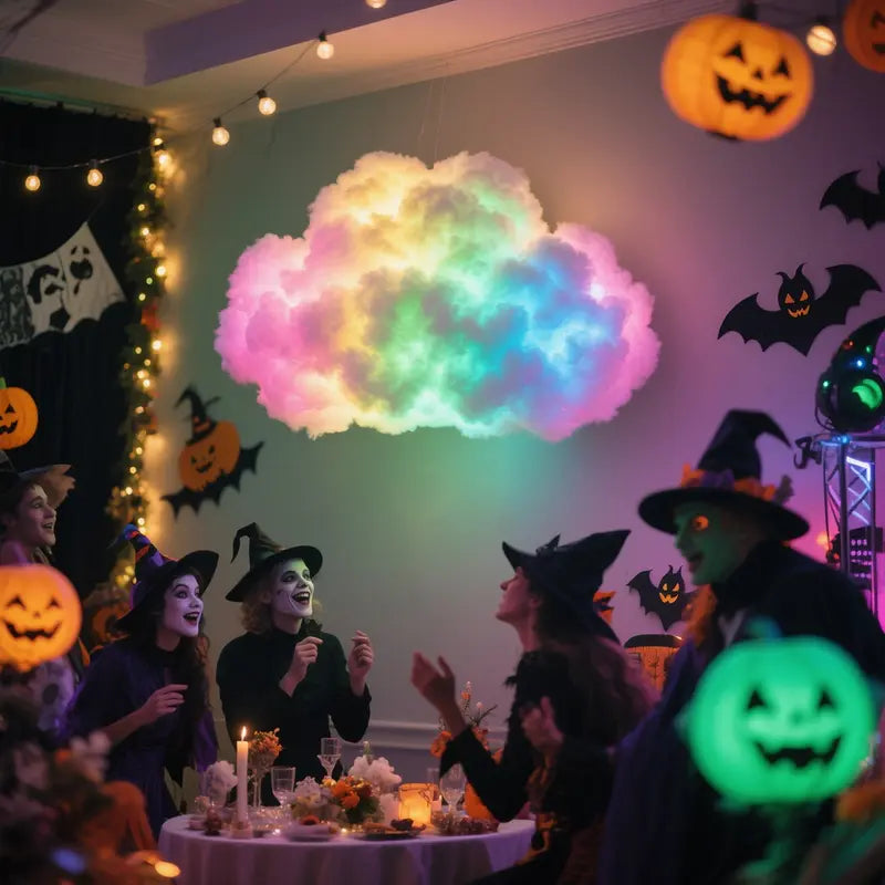 ✨ Thunder Cloud Night Light | Music Sync & DIY LED Effects（副本）