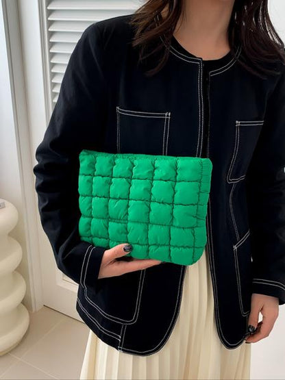 🎁 Black Friday Deal! Quilted Clutch Bag - Large Capacity Travel Organizer with Zipper | Perfect Thanksgiving & Christmas Gift for Women & Girls（副本）