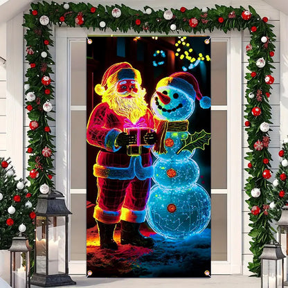 ✨ Christmas Door Curtain Party Banner - 80% OFF Limited Time | Black Friday Special（副本）