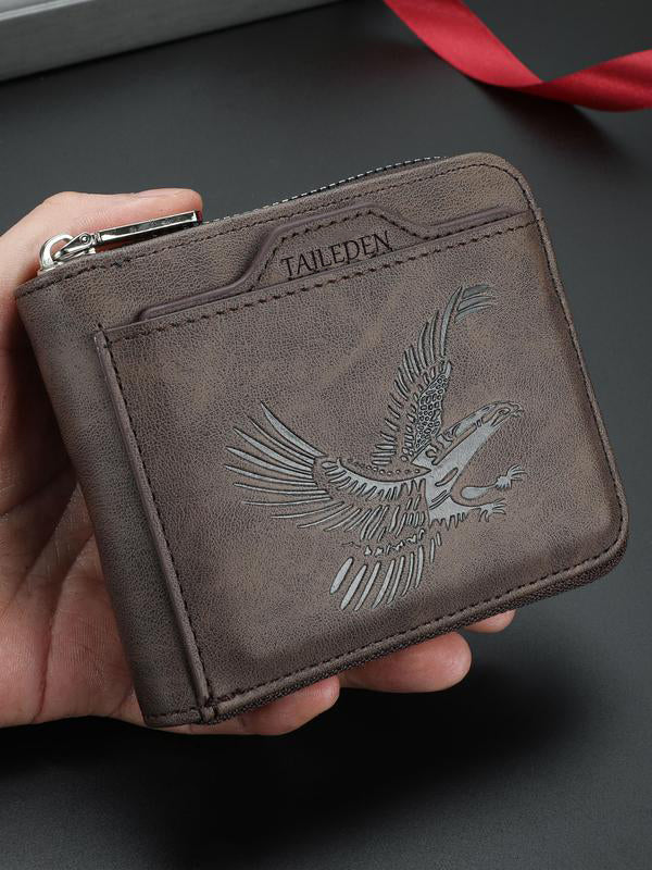 🔥Black Friday 50% OFF--Men's Vintage Eagle Embossed Short Wallet（副本）