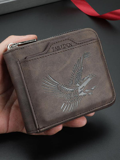 🔥Black Friday 50% OFF--Men's Vintage Eagle Embossed Short Wallet（副本）