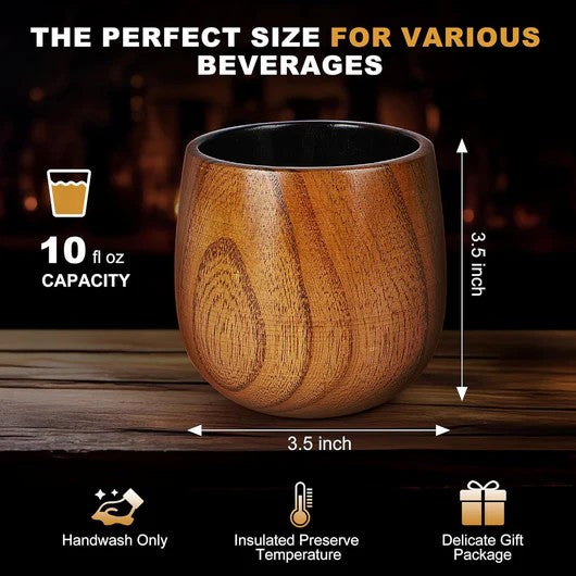🥛 Last Day 49% OFF! Handmade Charred Wood Cup - Artisan Crafted Drinking Vessel（副本）