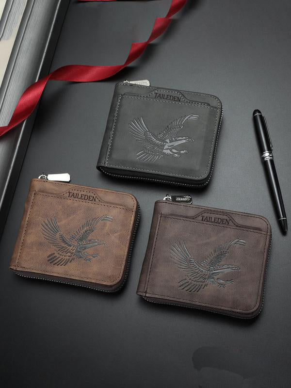 🔥Black Friday 50% OFF--Men's Vintage Eagle Embossed Short Wallet（副本）