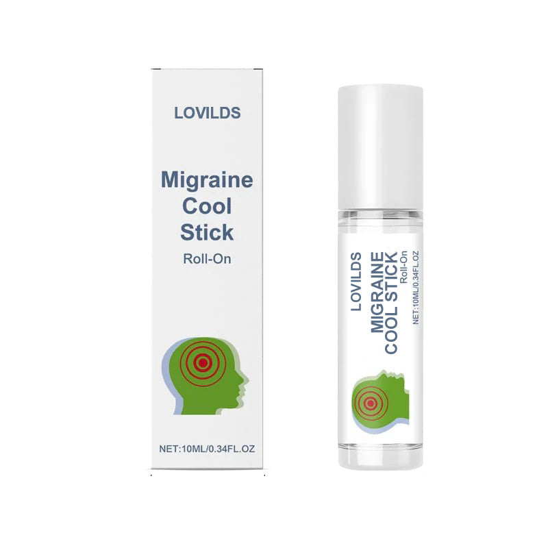 LOVILDS Migraine Cool Stick | Portable Peppermint Oil for Targeted Comfort