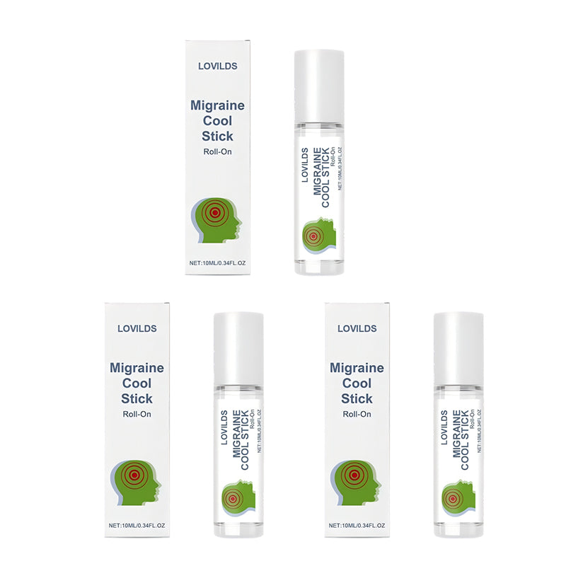 LOVILDS Migraine Cool Stick | Portable Peppermint Oil for Targeted Comfort