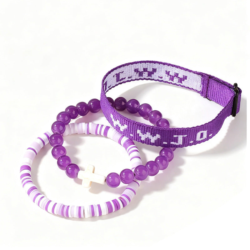 🔥50% off on the last day!🔥Letter Design Beaded Bracelet