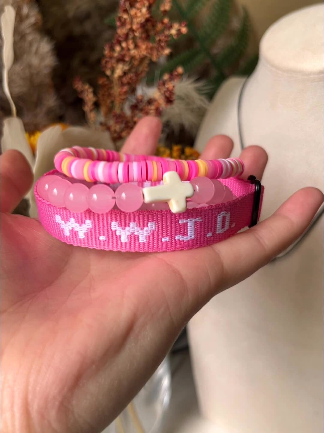 🔥50% off on the last day!🔥Letter Design Beaded Bracelet