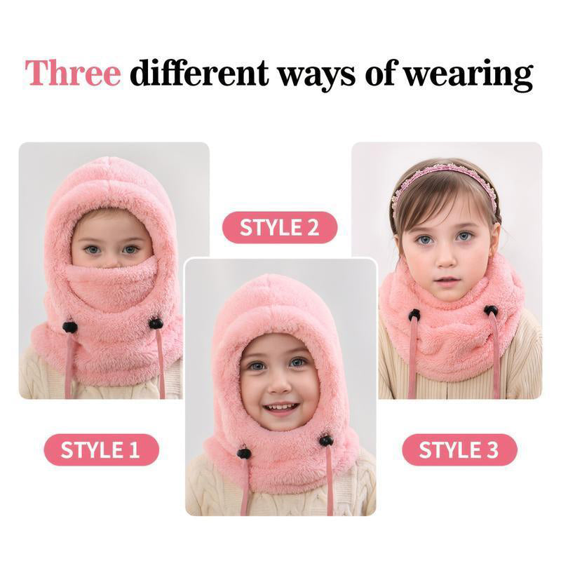 🧣 50% OFF Holiday Deal | Kids' Full Face Winter Mask | Detachable Hood for Ski & Play