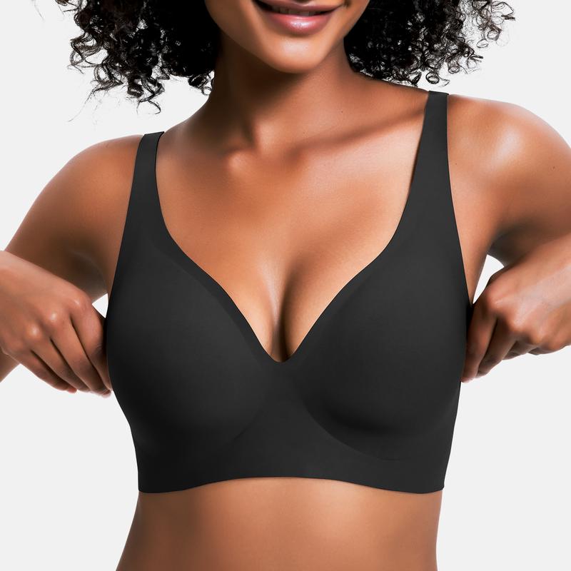 🔥 80% OFF! Wireless Comfort Bras for Women - Seamless Push Up Bralette & Deep V Neck Everyday Bra（副本）