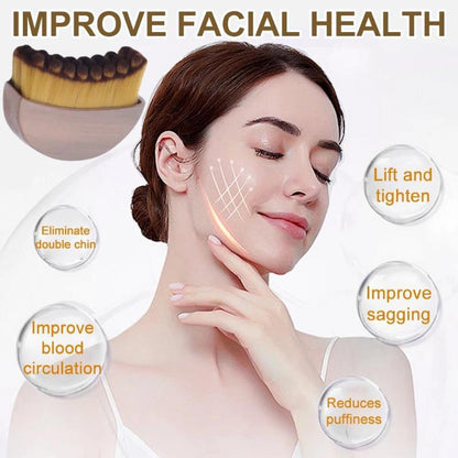 ⭐ 2-in-1  Facial Lymphatic Contour Brush  - Lift Sagging Skin, Reduce Double Chin & Improve Circulation Naturally（副本）